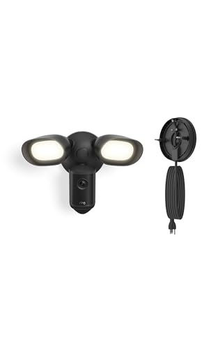 Ring Floodlight Cam Pro (Newest Model), Black with Plug-In Mount, Black - image 1