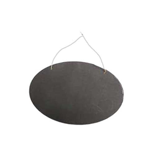 Bothyi Small Hanging Chalkboards Signs Wooden Blackboard Slate Board For Writing Reusable Mini Chalkboards Signs For Birthday Food Labels Bar, Oval #TOP10