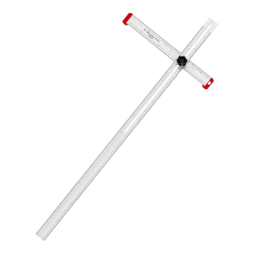 Équerre menuiserie en alliage d'aluminium robuste de 120cm pour éliminer les erreurs de traçage