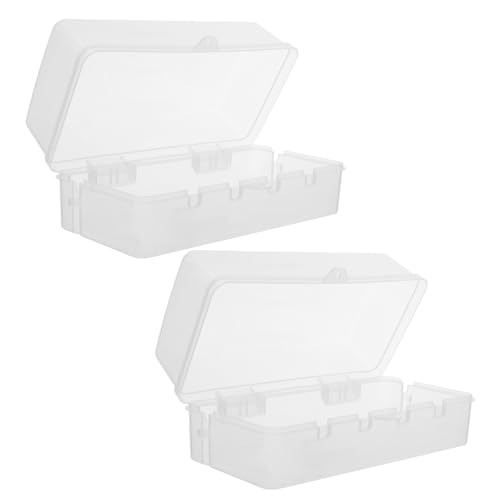 Hemobllo Caja Eléctrica Resistente Intemperie para Exteriores 2 Piezas, Caja Protectora Plástica Blanca con Cerradura para Regletas y Tomacorrientes de Vehículos Eléctricos, Funda Estanca