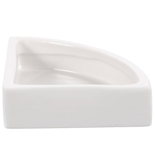balacoo Ceramic Reptile Water Bowl Lizard Feeding Dish for Geckos Snakes and Reptiles Easy to Clean Water Storage Basin for Healthy Habitat