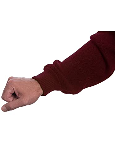 Men's Retro Diamond V-Neck Golf Cardigan Sweater - 100% Baby Alpaca Wool3