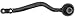Dorman 522-844 Front Passenger Side Lower Rearward Suspension Control Arm Compatible with Select Lexus Models