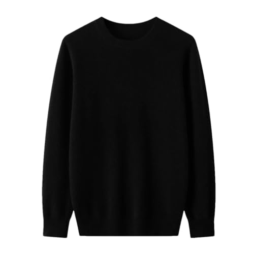 Men's Long Sleeve Sweater Solid Color Round Neck Loose Knitting Sweater Pullover