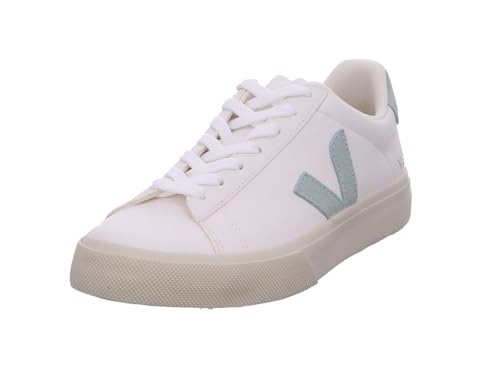 VEJA Women's Campo Sneaker, Chrome Free/Extra White/Matcha, 7.5