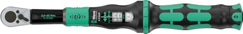 Wera 05075691001 Click-Torque Lock A 6 Drehmomentschlüssel, einstellbar, Torque Lock Funktion, Umschaltknarre, Rechtsanzug, 2,5-25 Nm, 1/4' x 2,5-25 Nm