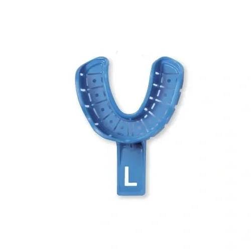 Premium Plus ONE412 Perforated Impression Trays with Rim Lock #2 Large Lower 10/Pk