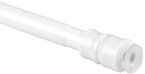 Bestlivings Klemmstange (Weiß) mit Schraubtechnik ausziehbar 100-140 cm, Gardinenstange zum klemmen, für leichte Gardinen, kein Bohren - Kleben