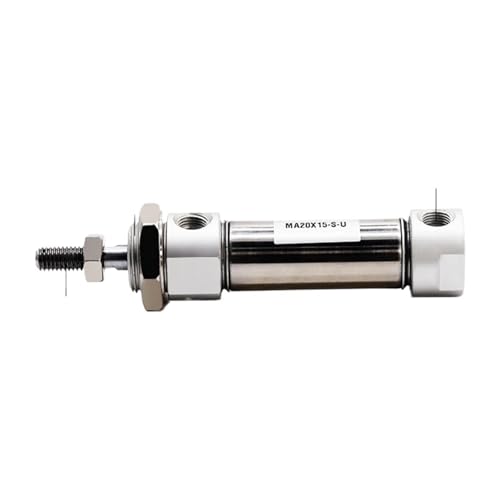 Mini vérin pneumatique double effet MA20 20mm course 60mm inox