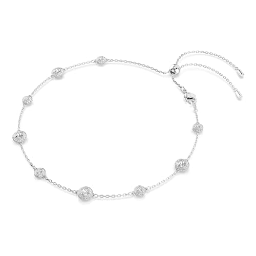 Swarovski Una Necklace, Clear Crystal & Effect, Rhodium Plated