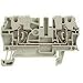 DIN Rail Mount Terminal Block, 2 Positions, 26 AWG, 12 AWG, 2.5 mm?, Tension Clamp, 24 A