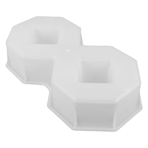Milisten Molde para Adoquines de Cemento 8 Formas Tipo 8 de Plástico, 40x20x6 Cm, Molde para Pavimento Permeable de Jardín, Pavimentadora para Caminos Exteriores y Patios Resistentes