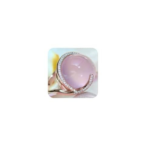 Koguxuix 14k Rose Gold Pink Pearl Ring Cover