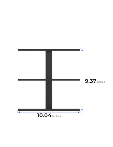 Image of Ultra Wine Racks Max Reveal Wall Mounted Wine Rack - Black Metal Wall Rails, 1 ft (3 Bottles)