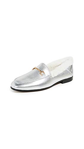 Image of Sam Edelman Women's Loraine Loafer, Soft Silver /Modern Ivory, 8 M US