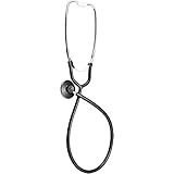 アズワン(AS ONE) ナビス聴診器 ナーシングスコープ 外バネ式 シングル ブラック / 0-1672-07