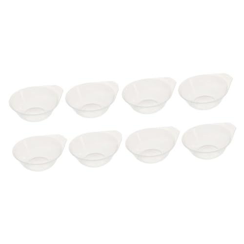CIYODO Set of 8 Plastic Bowls Small Rice Ice Cream Bowls Food Serving for Camping Picnics Family Gatherings