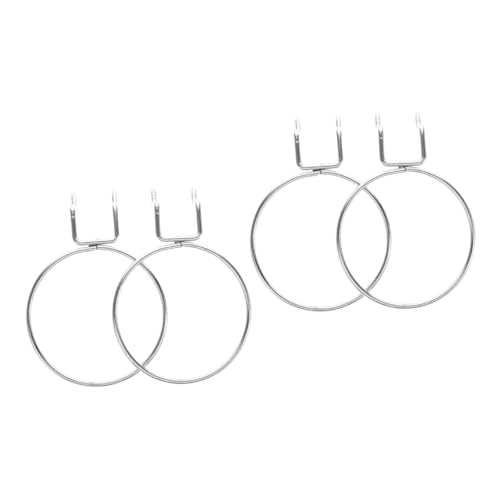 MUCKLILY 2sets Heavy Duty Pegboard Hooks Wall Organizer for Laundry Room Garage Kitchen Versatile Pegboard Accessories for Air Dryers Cups More 2pcs*2