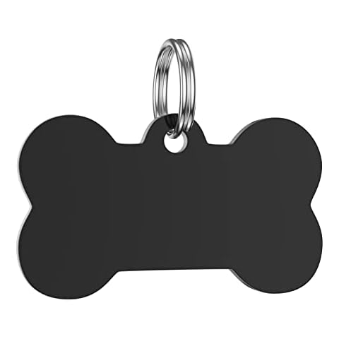 GISUERY Stainless Steel Dog ID Tag, Blank Pet ID Tags for Dog, Engravable Name Tags for Your Pets Cover