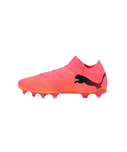 PUMA Herren Future 7 Match Fg/Ag Fußballschuhe, Sunset Glow Puma Black Sun Stream, 47 EU – Ansicht 4