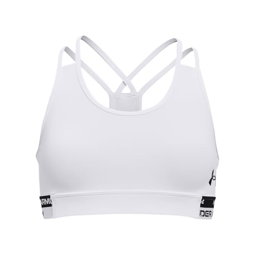 Under Armour Girls Armour HeatGear Mid Impact Sports Bra