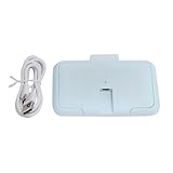 Baluue Tragbarer USB Feuchttuchwärmer mit Temperaturregelung Konstante Wärme Feuchttücher Geeignet für Zuhause und Auto Praktischer Wipe Heater in Hellblau