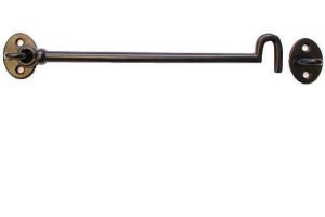 Crochets de porte en fonte noire 200mm One Stop DIY pour quincaillerie ancienne
