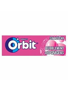 ORBIT Bubblemint Kaugummi – 30er Pack (30 Packungen) – Zuckerfrei für die Zahnpflege – Mix aus klassischem Kaugummi-Geschmack & Minze