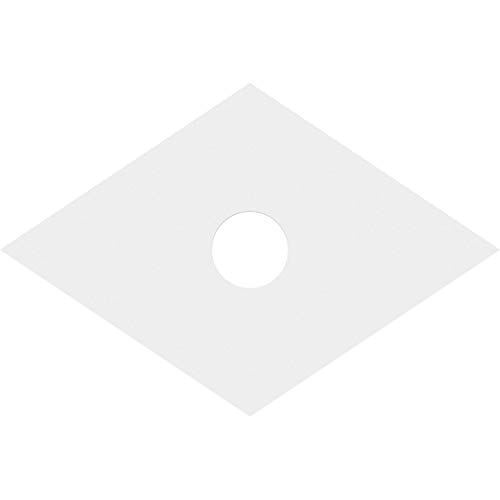 Image of Ekena Millwork CMP26X17DD-04000 Diamond Architectural Grade PVC Contemporary Urethane Ceiling Medallions 26 inchW x 17 3 /8 inchH x 4 inchID x 9 inchC x 1 inchP