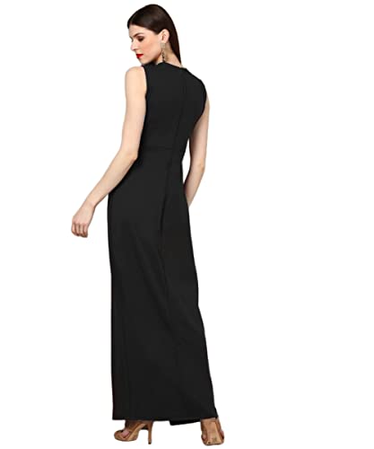 Image of PristiveFashionHub Women's Comfortable Round Neck Sleeveless Dresses for Women || Western Dresses for Women