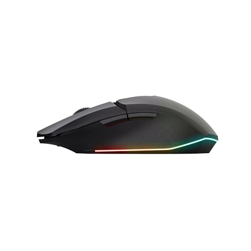 GXT 1794 - Set tastiera da gioco QWERTZ DE, layout con mouse wireless e tappetino per mouse, pacchetto da gioco a LED 3 in 1, mouse wireless ricaricabile, 80 ore, tastiera compatta TKL USB, - Tastiera gaming - Immagine 10