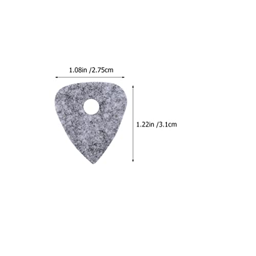 ERINGOGO 12 Stks Vilt Gitaar Picks Gitaar Vinger Picks Vinger Pick Gitaaraccessoires Voor Gitaar Banjos Mandolin Grijs Beige - Image 3