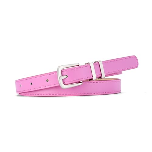 Fashion Womens Leathers Belt Soft Leathers Waist Belt With Metal Pin Buckle For Jeans Pants Width 0.7
