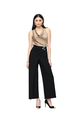 Women's Silky Knit Wide-Leg Wrap Pants