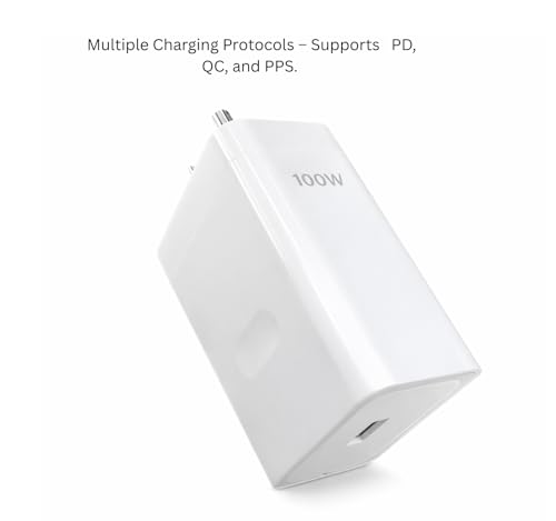 Image of Original 100W Type-C Charger for OnePlus 12, 12R and 11 with Ultra Fast Charging Technology and Smart Power Delivery