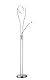 RL LIVE YOUR LIGHT Reality Leuchten LED Stehleuchte Rennes R424212107, inkl. 18 Watt + 4 Watt LED, Dimmer R42412107 Fluter Nickel Matt