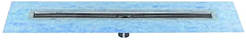 Tooltech® Xpert Waterproof Stainless Steel Linear Shower Drain Square Grid Pattern with Flange, 36" x 5 5/16" x 3 1/8" by ToolTech - Image 2