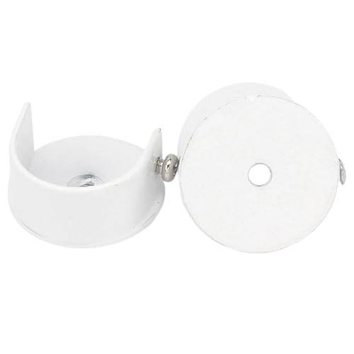 BinZyronic 合金カーテンロッドブラケット 28mm対応 2個セット ? 金属木製兼用 壁面取付でリビング寝室研究室の窓装飾をサポート (アイボリーホワイト)