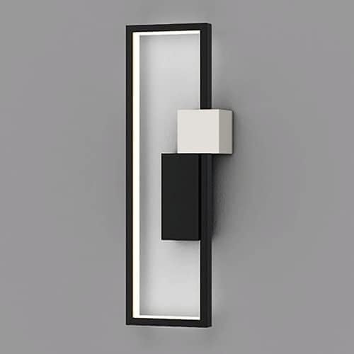 Aplique de Pared de Metal geométrico para mesita de Noche, iluminación Decorativa para Dormitorio, lámpara de Pared con Marco Lineal para Pasillo, lámpara de Techo LED