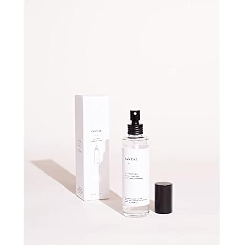 Brooklyn Candle Studio Santal Room Mist - Long Lasting Fragrance Spray for Body & Linens, Sandalwood, Cedar & Pine, Air Freshener for Bathroom & Bedroom, Clean Ingredients Cover