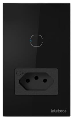 Tomada com Interruptor Inteligente Wi-Fi ETS 2001 Preto Intelbras