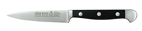 Güde Solingen - Coltello per lardellare in Acciaio al Carbonio forgiato 10 cm Makassar Alpha GUSS - Doppio Collarino Fatto a Mano in Germania