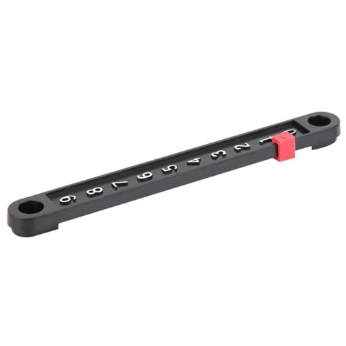 Segrehy Mini Punteros del anotador de la Junta de Snooker y Número Strip 6 PCS Plastic fácil de Instalar fácil de Instalar para Juegos de Billar y Foosball Black 13.4cm
