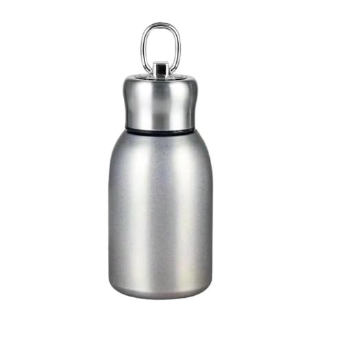 Image of Travel Mini Water Bottle Compact Stainless Steel Portable Leak-Proof Small Bottle for Office, Outdoor & Everyday Carry 300 ML, Silver