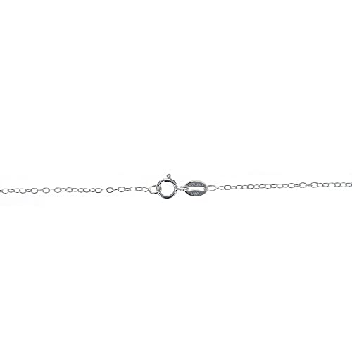 Sterling Silver, Mini St Christopher Pendant and Necklace, Dainty Open Cable Link Chain, Religious Pendant4