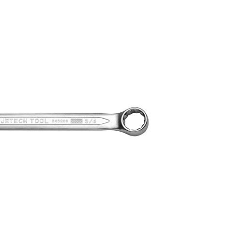 Image of Jetech 3 /4 inch Combination Wrench, SAE 12-Point Chrome Vanadium Steel Spanner, Industrial Grade with 15-Degree Offset, Sand Blasted Finish, Heat-Treated Forged Tool