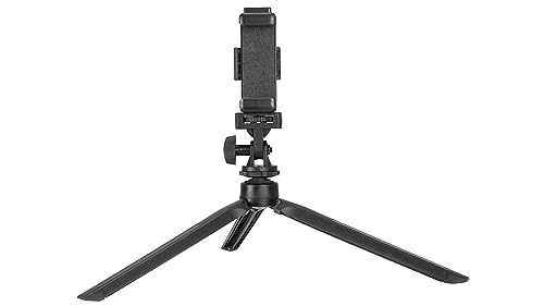 Image of Osaka MT-7 Mini Smartphone Mobile Tripod with Cold Shoe Lightweight Portable Vlog Travel Selfie Stick Handle Grip Desktop Webcam Tripod for Action Camera