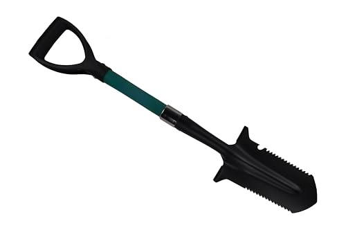 pokm toolsmarket - Wurzelspaten V-Klingenspitze für Harte Böden & Wurzeln, 72cm, Pionierspaten Gärtnerspaten Spaten, Blatt aus gehärtetem Stahl, universelles Gartengerät