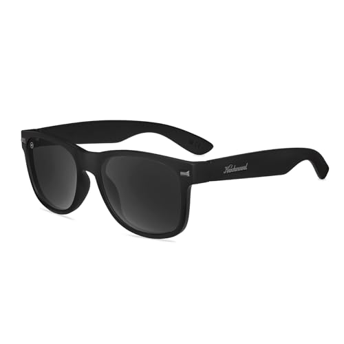 Knockaround Fort Knocks Polarized Sunglasses — Black on Black Smoke