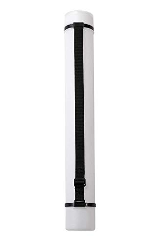 Juvale Document, Blueprint, Drawing, Painting, Portfolio, Expandable Hard Plastic Storage Tube with Strap (White, 24 to 40 in.) - Thumbnail 4